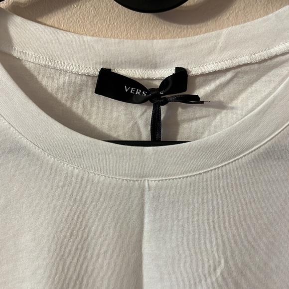 Versace unisex crystal embellished logo monogram tee shirt NEW - Picture 5 of 7